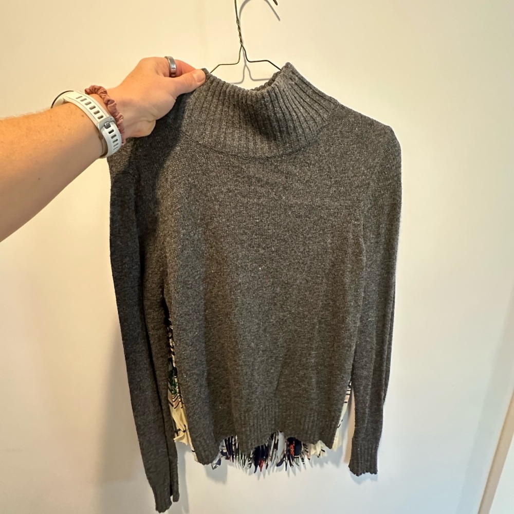 Moth Charcoal Cowl Neck Sweater